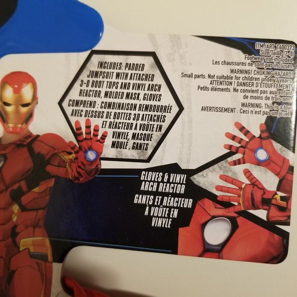 Marvel Iron Man Costume with gloves and mask - Picture 6 of 14